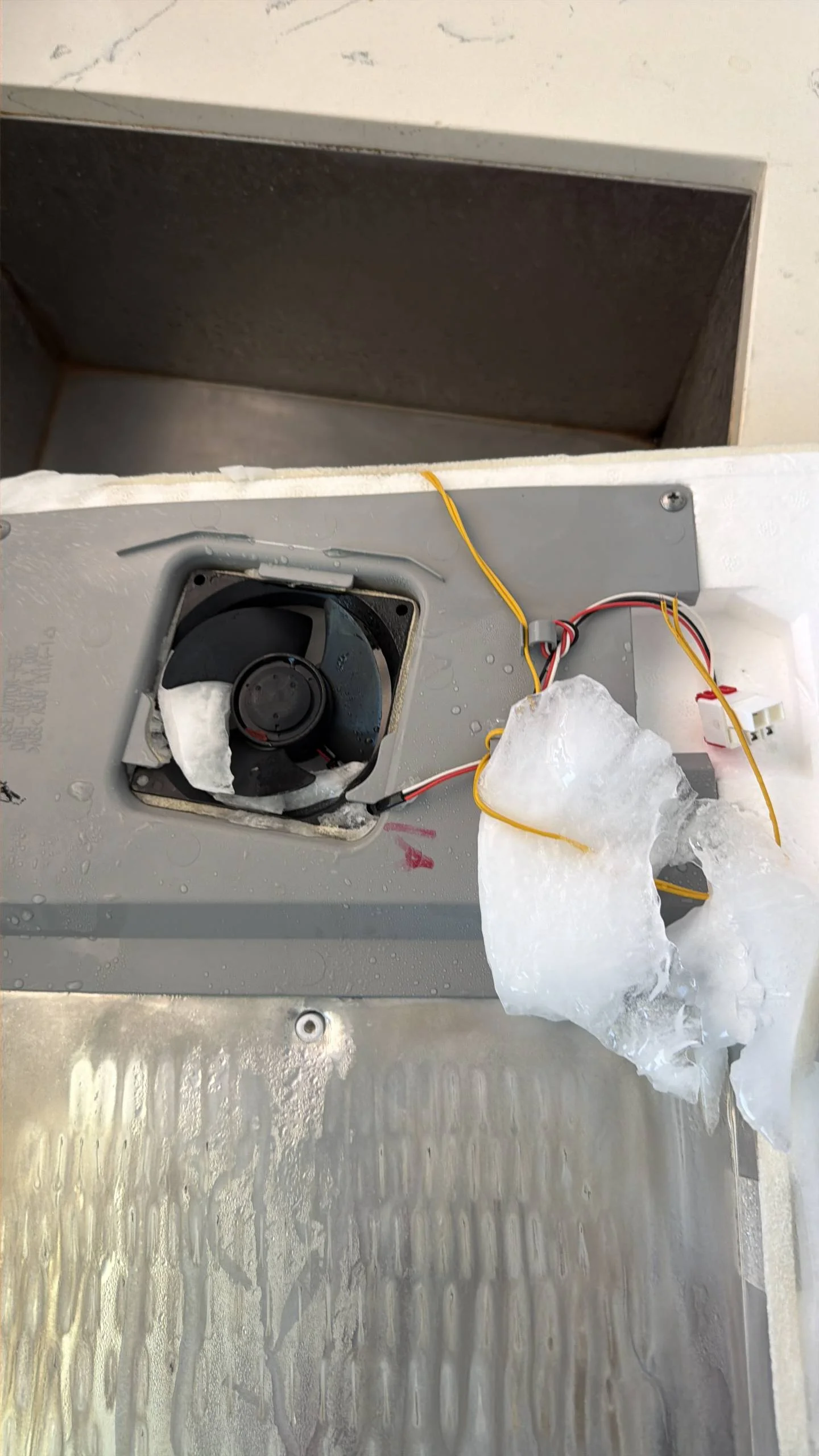 LG Refrigerator Ice Maker Is Not Making Ice — Possible Water Inlet Valve or Ice Maker Assembly Failure